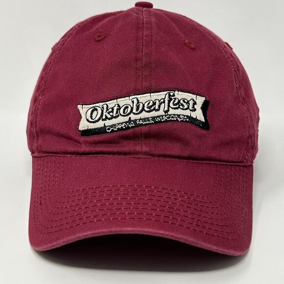 Oktoberfest Chippewa Falls Wisconsin Dad Hat Cap Red Octoberfest Prost Strapback - Picture 10 of 10